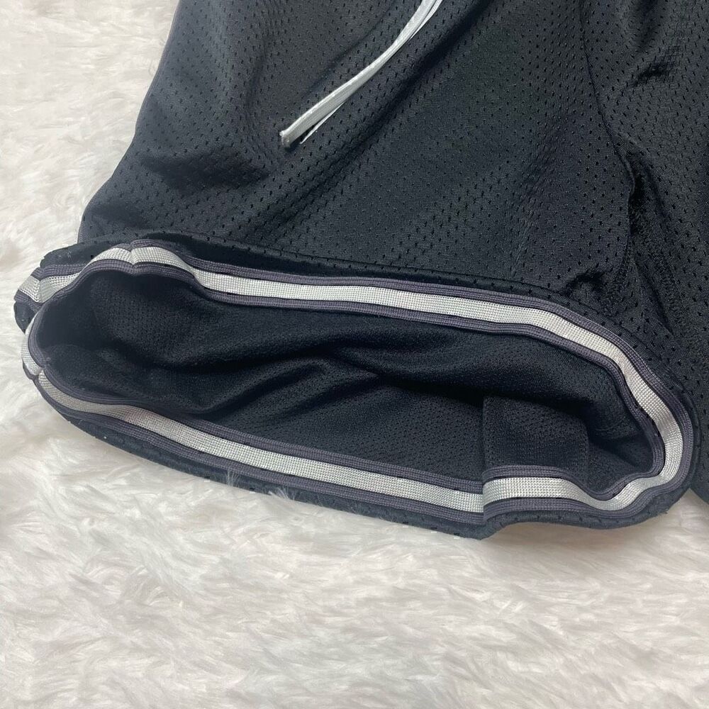 Nike Dri Fit Gym Shorts Retro Mesh Training Black Size Medium Lined Drawstring A - Picture 8 of 10